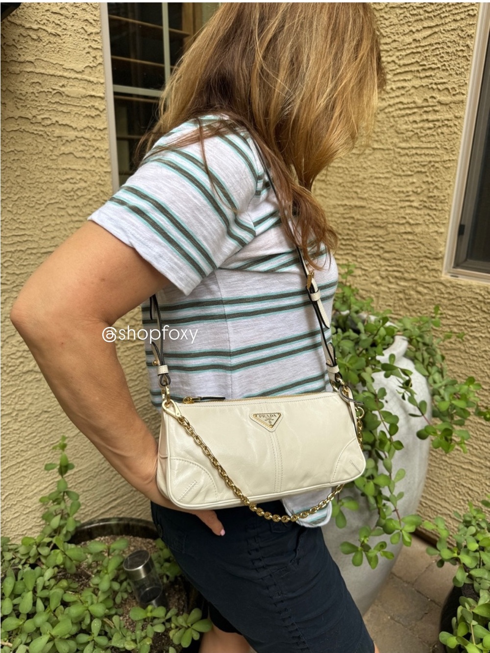 Prada Re-Edition 2002 Medium Leather Shoulder Bag